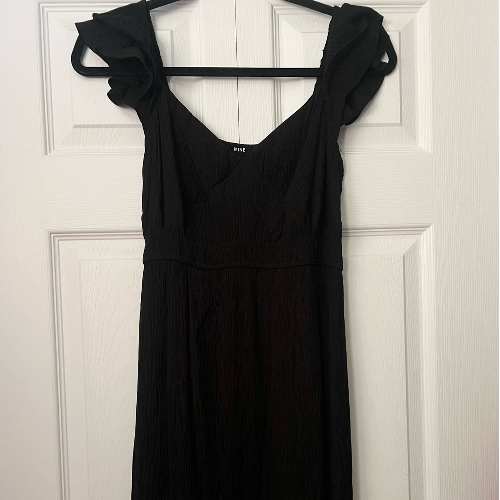 black midi dress - size small